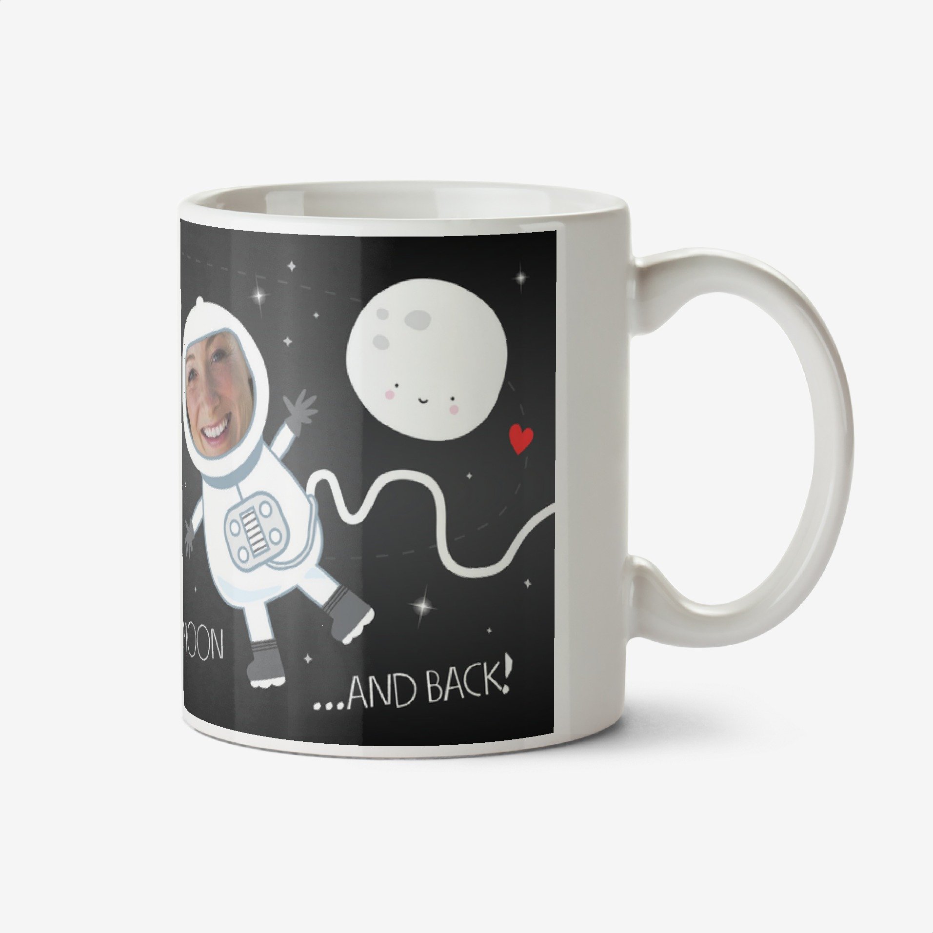 Moonpig Love You To The Moon And Back Photo Upload Mug Ceramic Mug