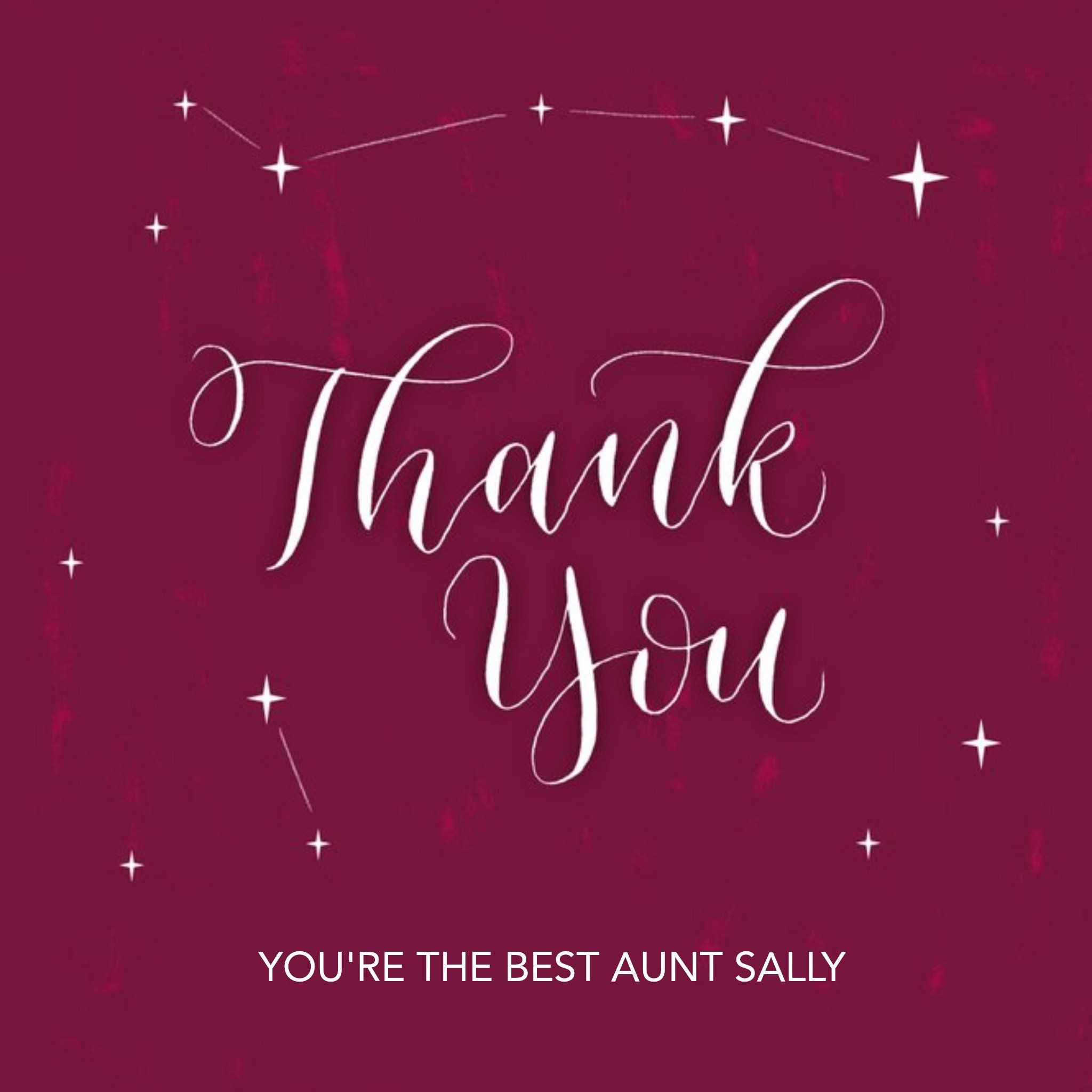 Moonpig Thank You Card - Thank You - Stars, Large