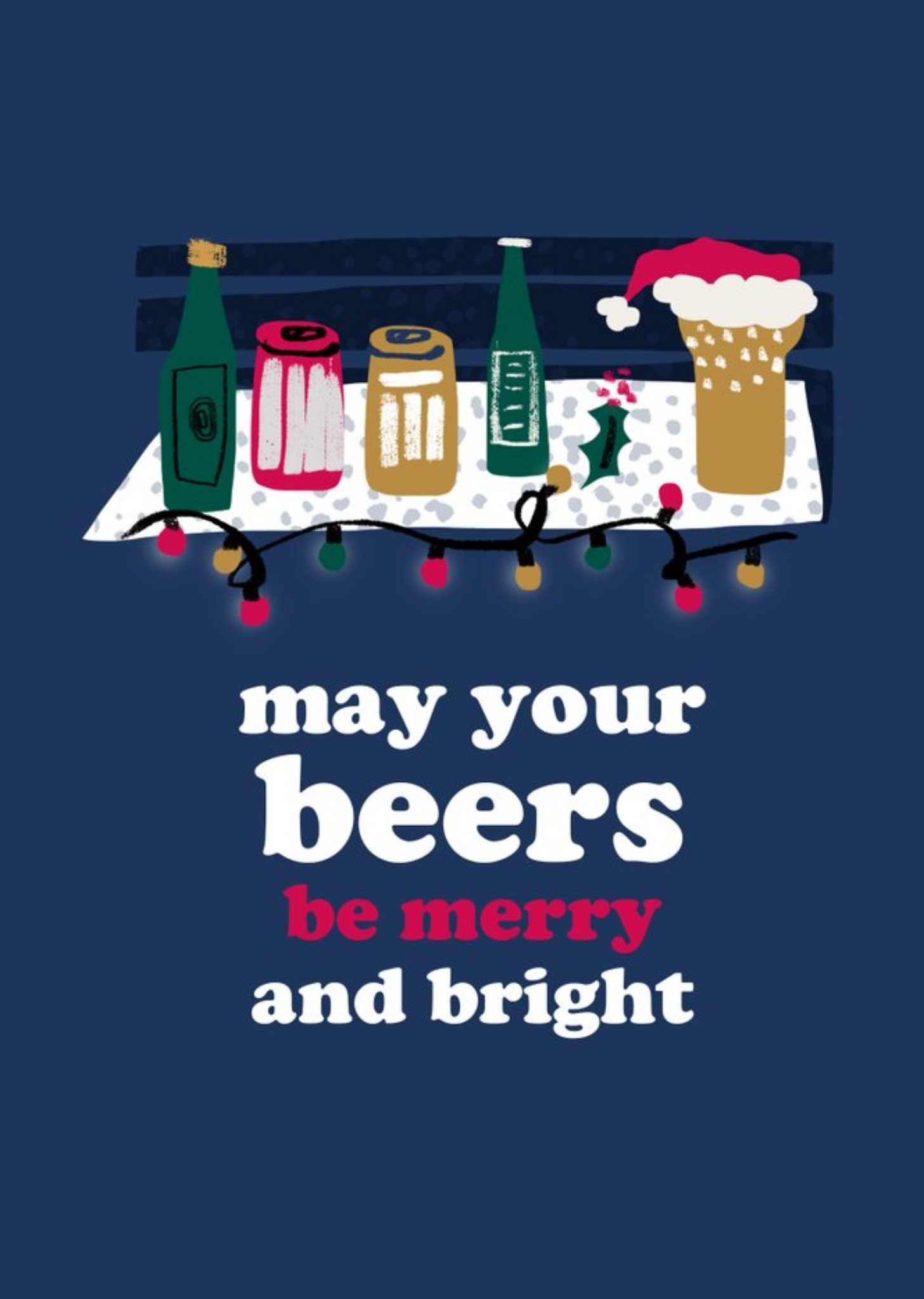 So Groovy May Your Beers Be Merry And Bright Christmas Card Ecard