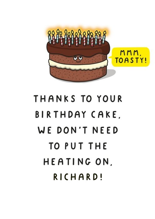 Toasty Birthday Card