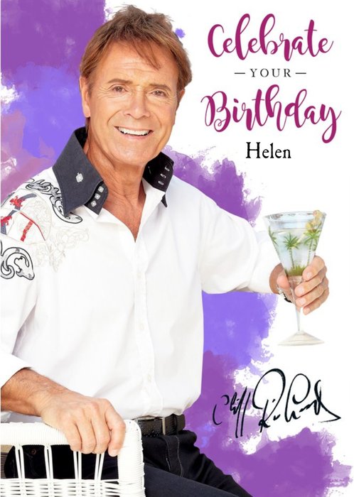 Cliff Richards Birthday Card - Celebrate your Birthday