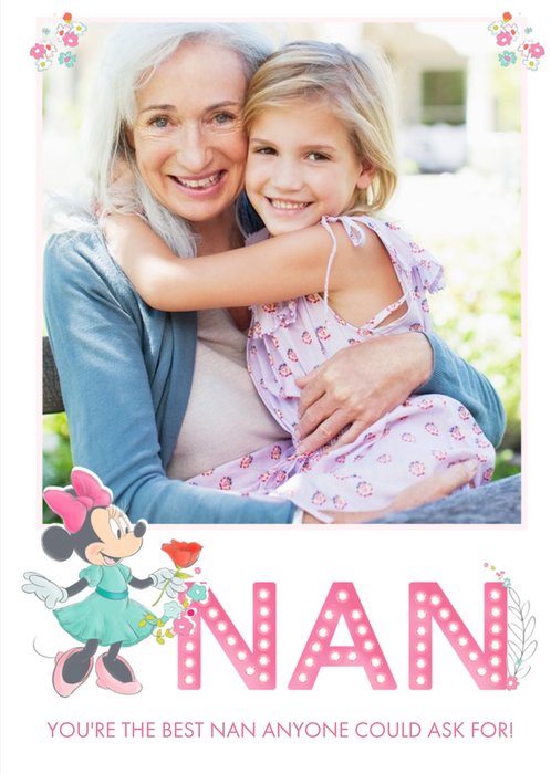 Disney Minnie Mouse You're The Best Nan Mother's Day Photo Card