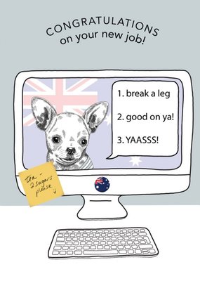 Dotty Dog Art Illustrated Dog Screensaver New Job Card