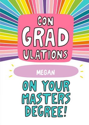 Angela Chick Congratulations Masters Graduation Card