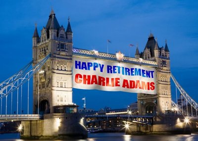 Tower Bridge With A Message Personalised Happy Retirement Card