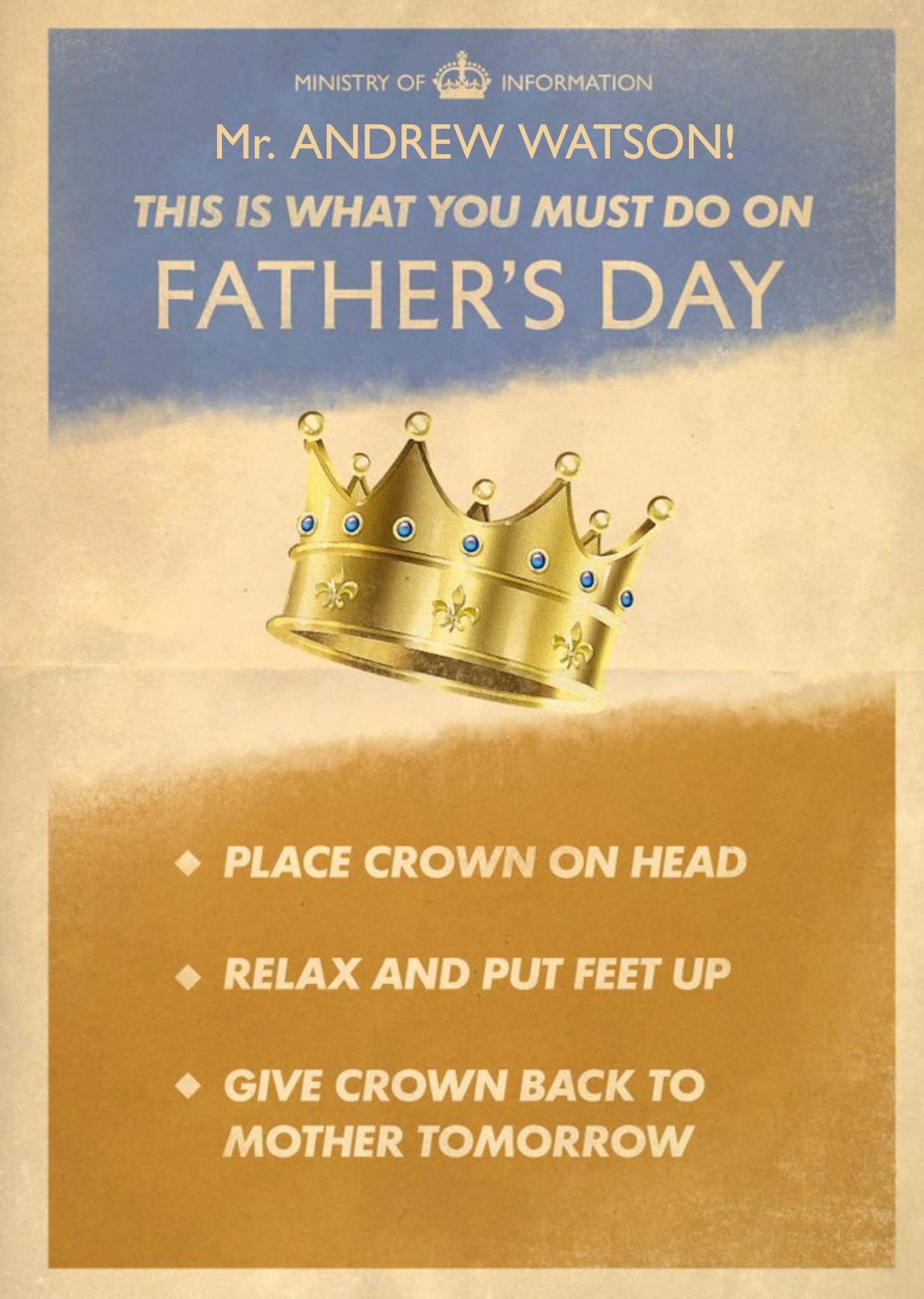 This Is What You Must Do On Fathers Day Card Ecard