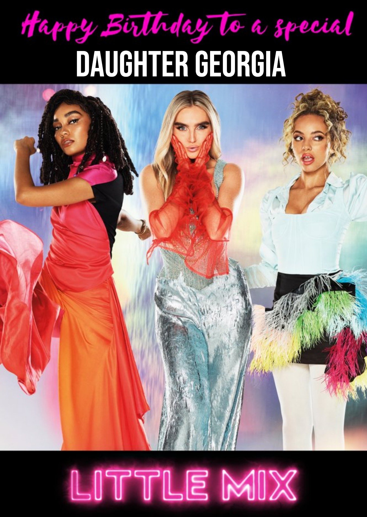 Other Little Mix Happy Birthday To A Special Daughter Card Ecard