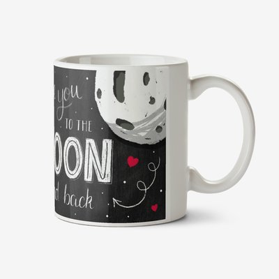 Valentine's Day Love You To The Moon And Back Photo Upload Mug