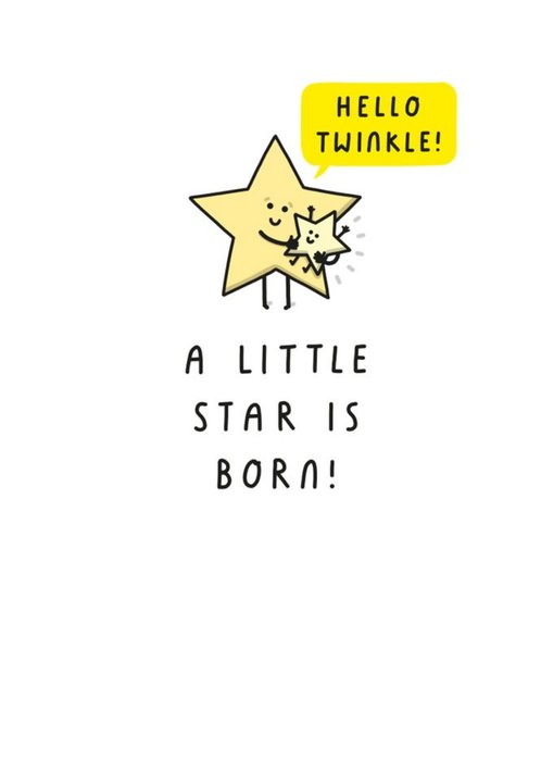 A little star is born card
