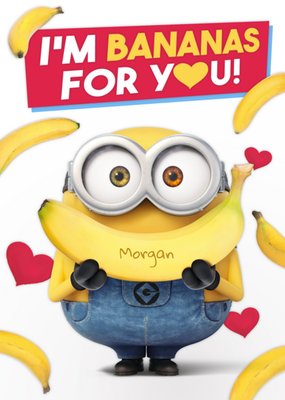 Minions I'm Bananas For You! Card
