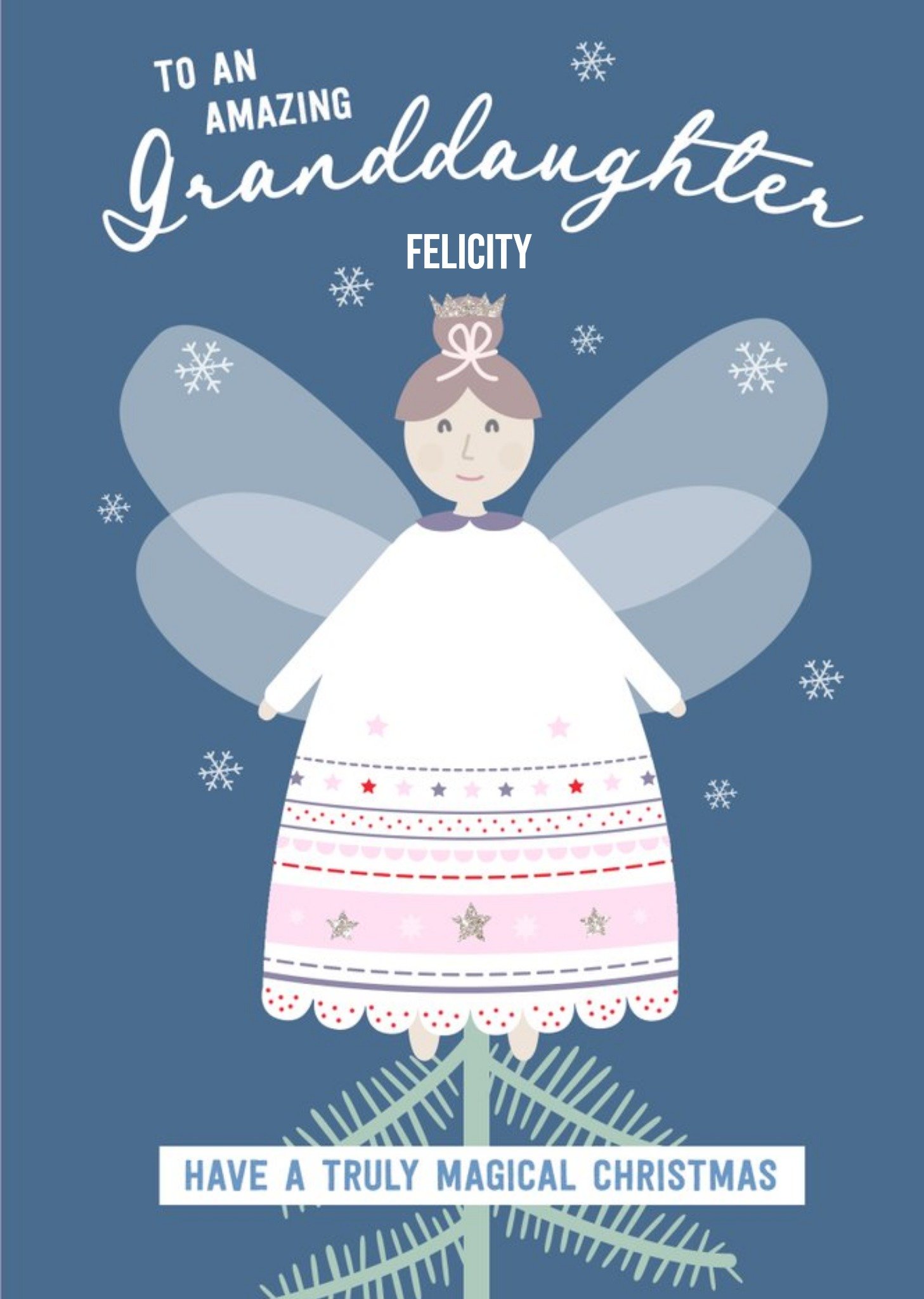 To An Amazing Granddaughter Truly Magical Christmas Ecard