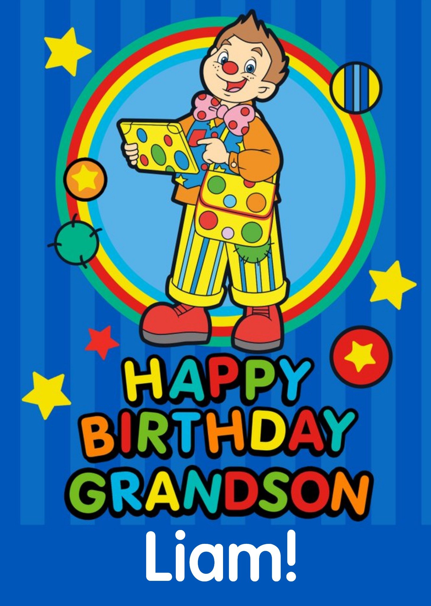 Bbc Mr Tumble Something Special Grandson Birthday Card, Large