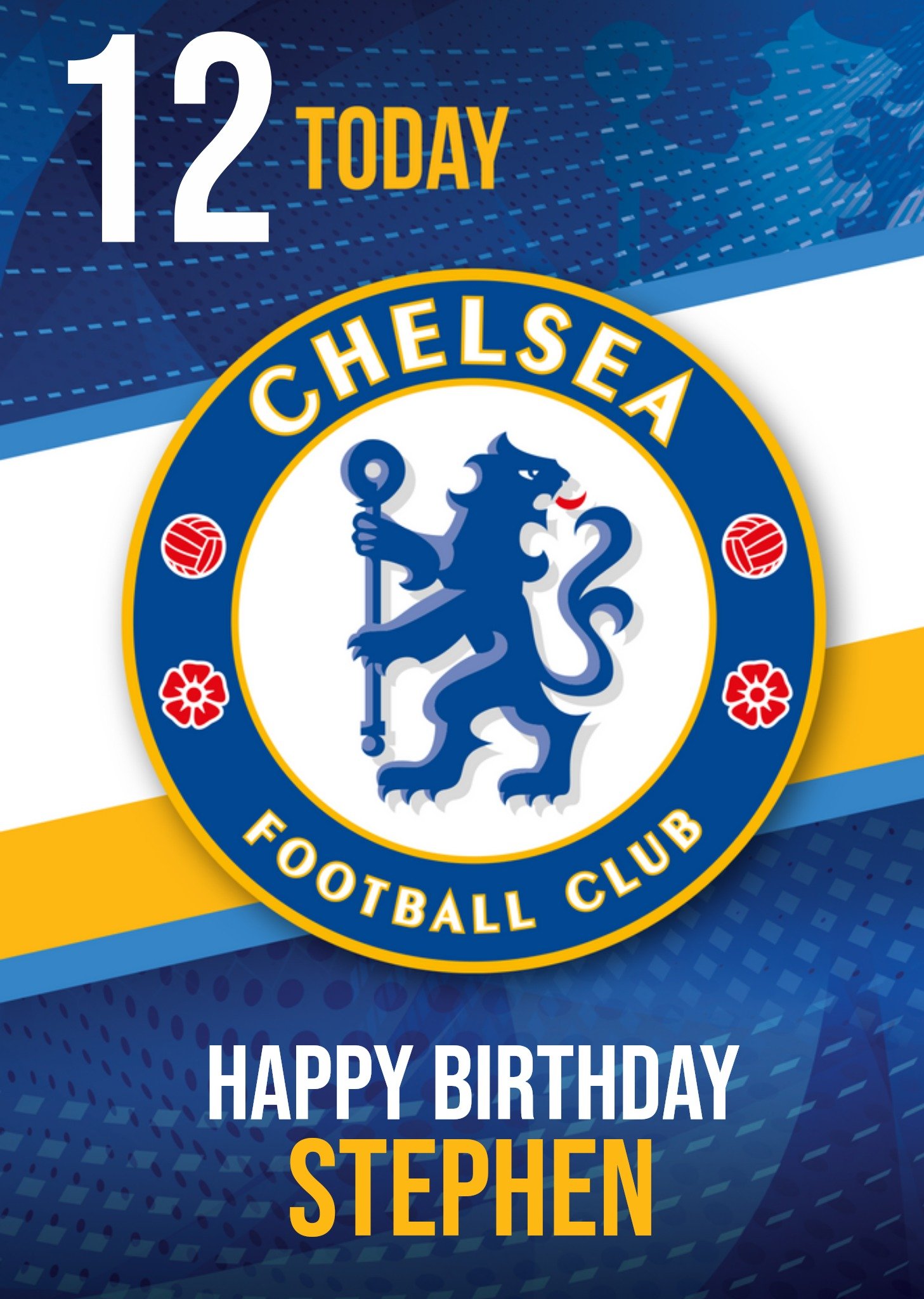 Chelsea Fc Birthday Card, Large