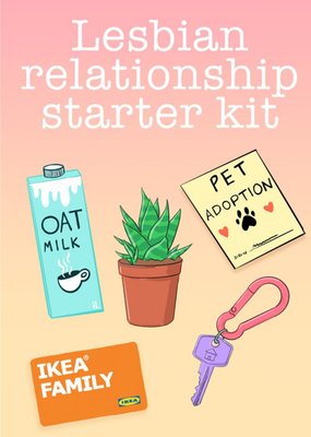 Lesbian Relationship Starter Kit Card