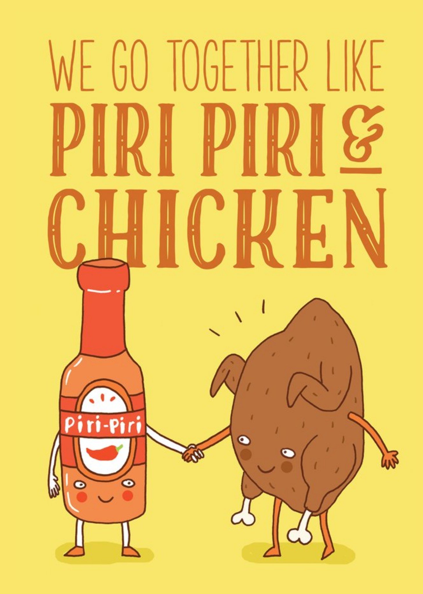 We Go Together Like Piri Piri And Chicken Card Ecard