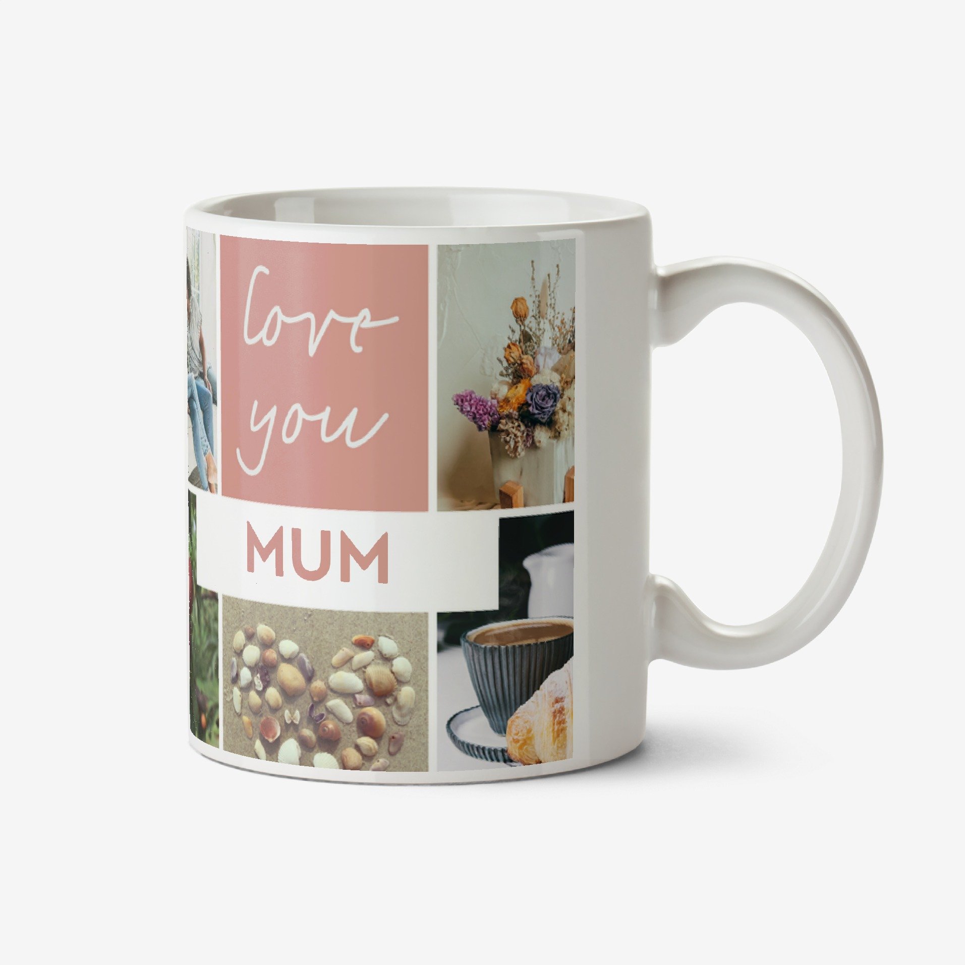 Moonpig Multi Photo Upload Love You Mum Mug Ceramic Mug