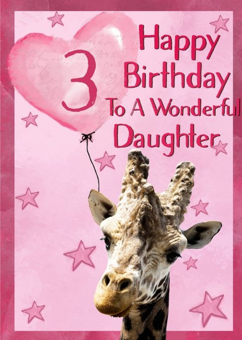 Alex Sharp Photography Daughter Giraffe 3rd Female Birthday Card | Moonpig