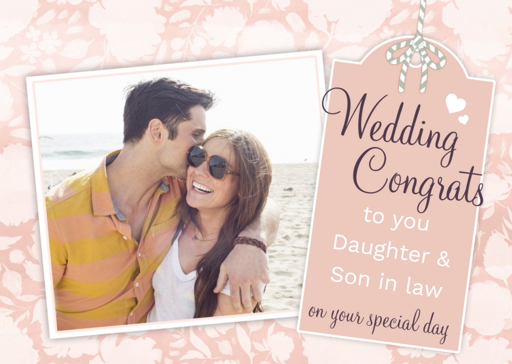 Moonpig Daughter And Son In Law Wedding Congrats Photo Upload Card Ecard