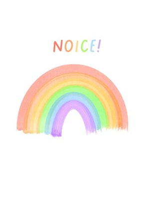 Cat MacInnes Cute Illustrated Rainbow Birthday Card