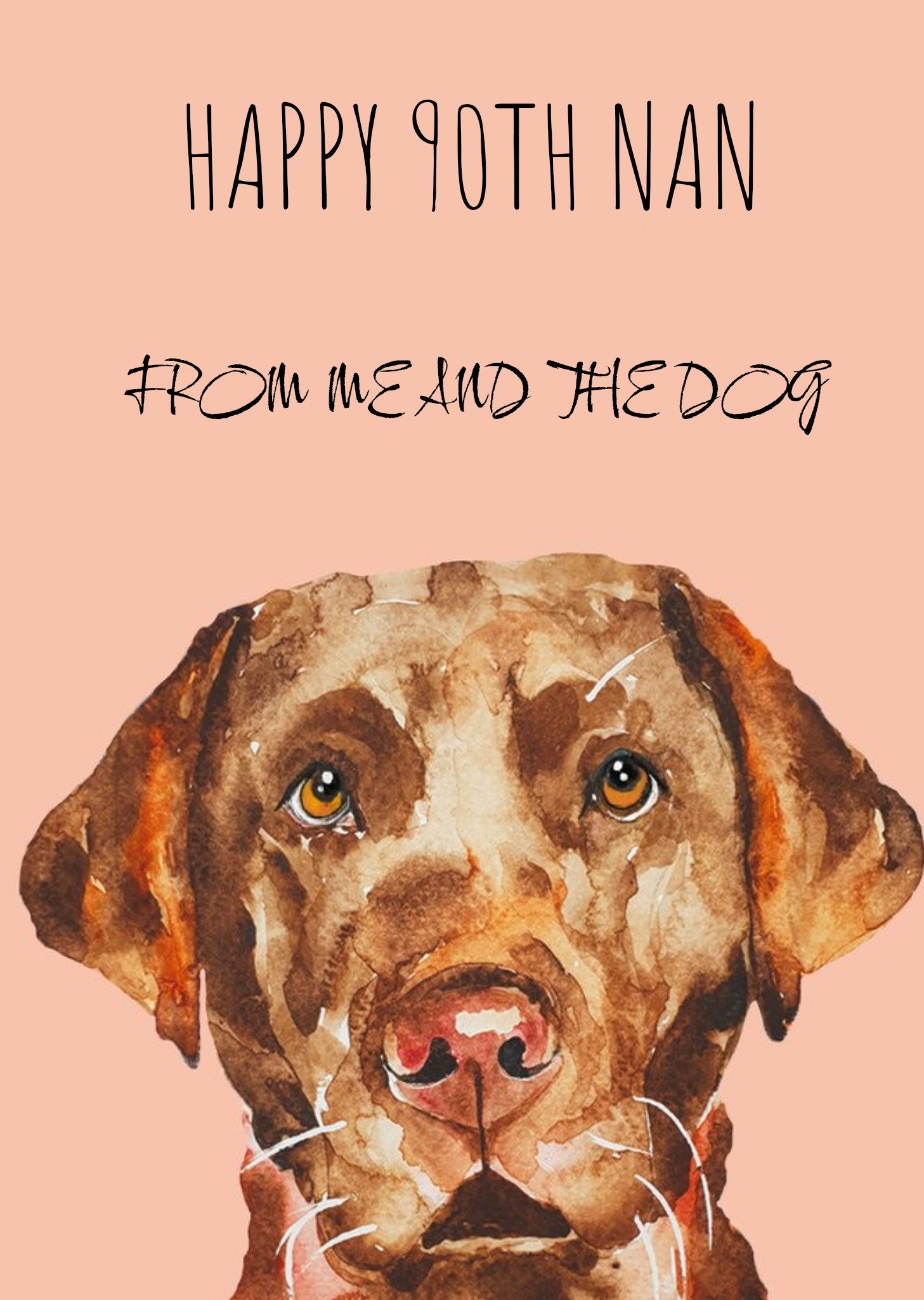 Jo Scott Art Granny Dog Birthday Card Ecard