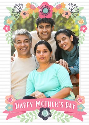Mother's Day Card - Photo Upload Flower Card