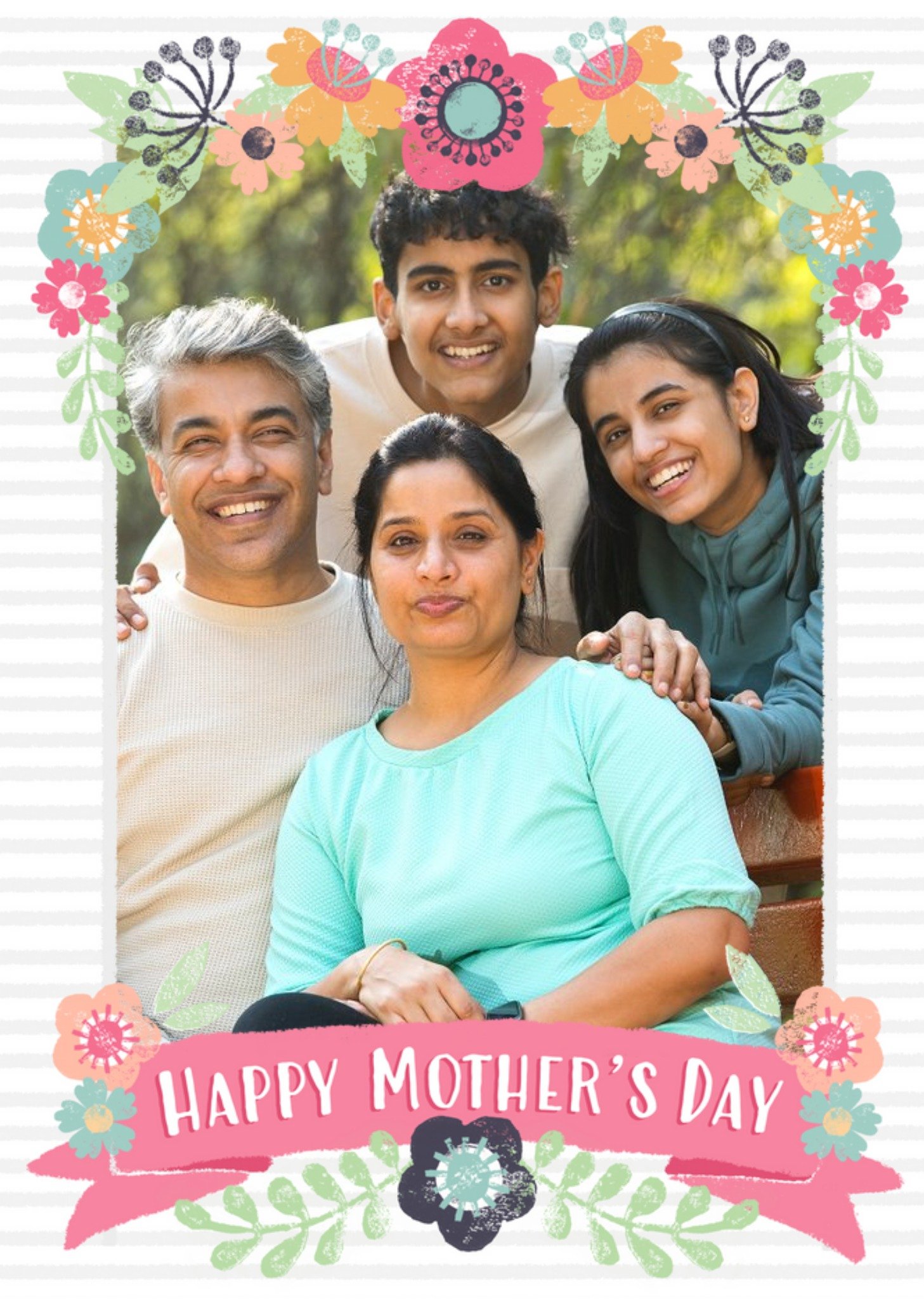 Mother's Day Card - Photo Upload Flower Card Ecard