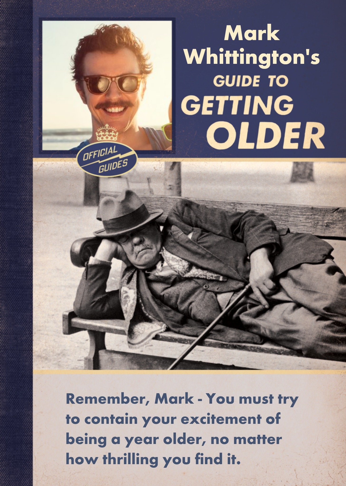 Moonpig Guide To Getting Older Personalised Birthday Card, Large