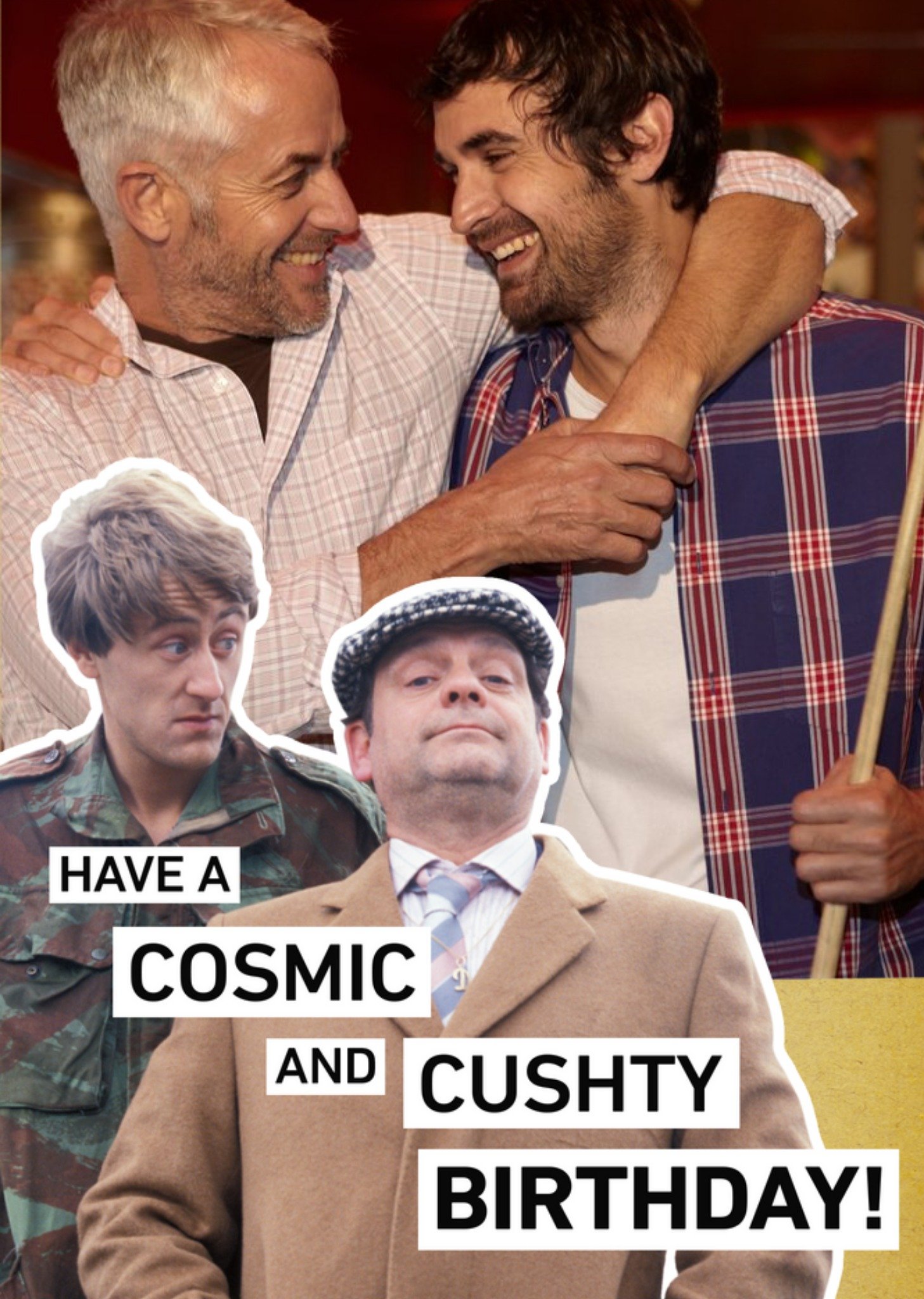 Only Fools And Horses Photo Upload Cushty Birthday Card, Large