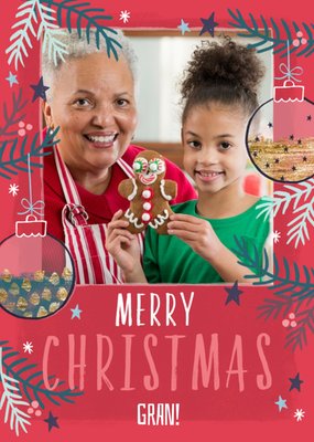 Merry Christmas Gran Photo Upload Christmas Card