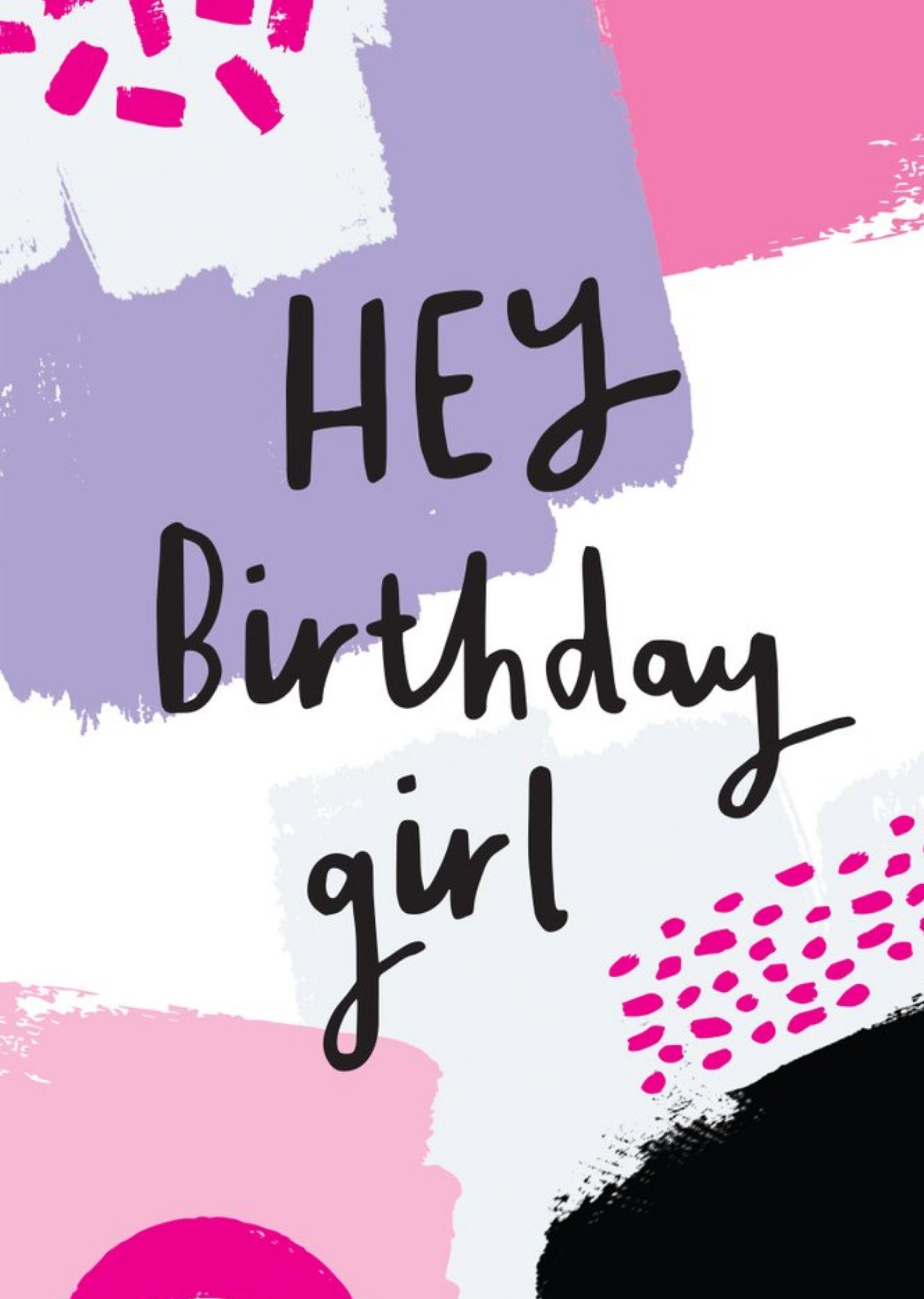 Paint Hey Birthday Girl Card Ecard