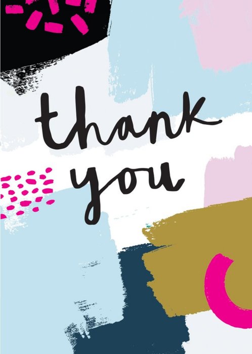 Paint Thank You Card
