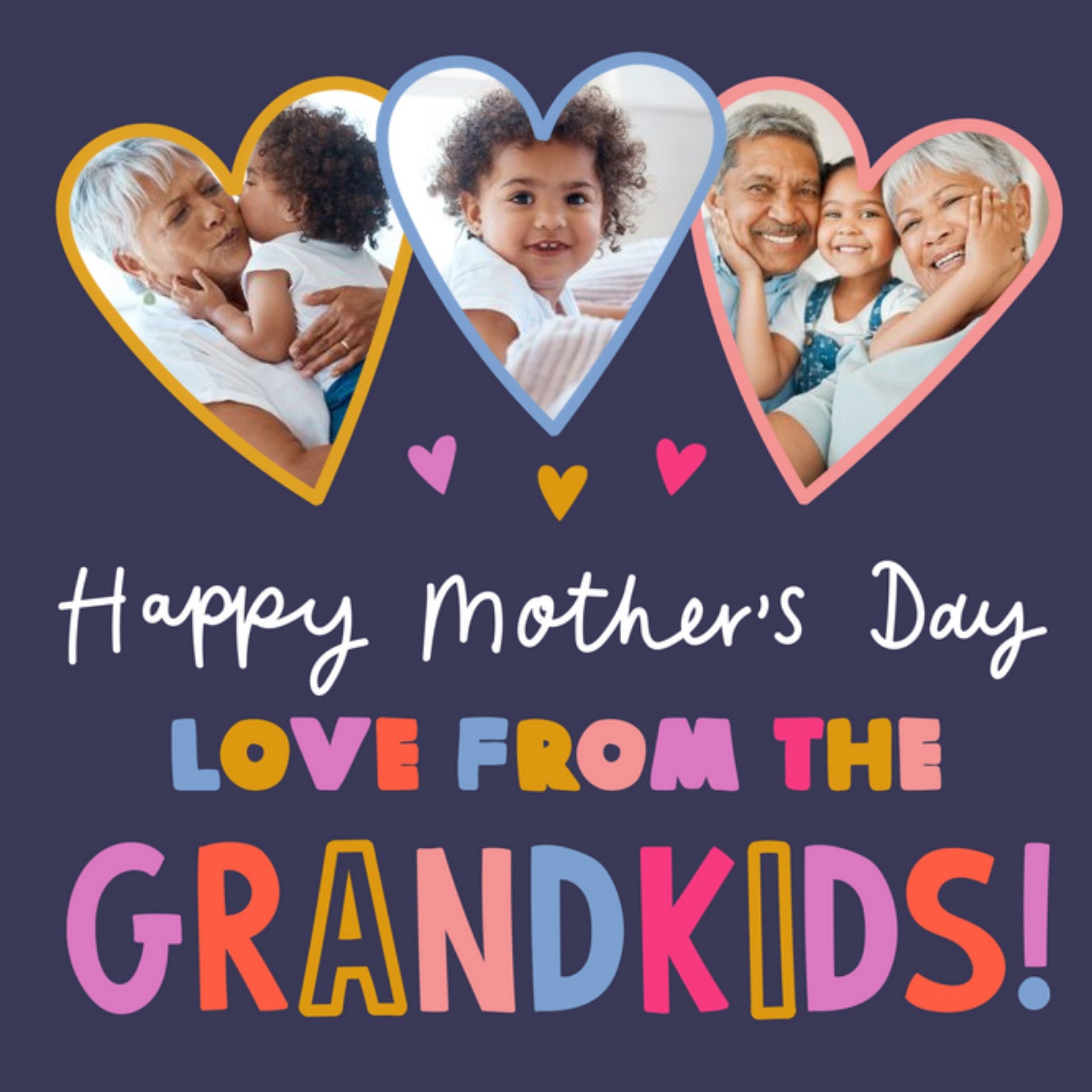 Love From The Grandkids Mother's Day Card, Square