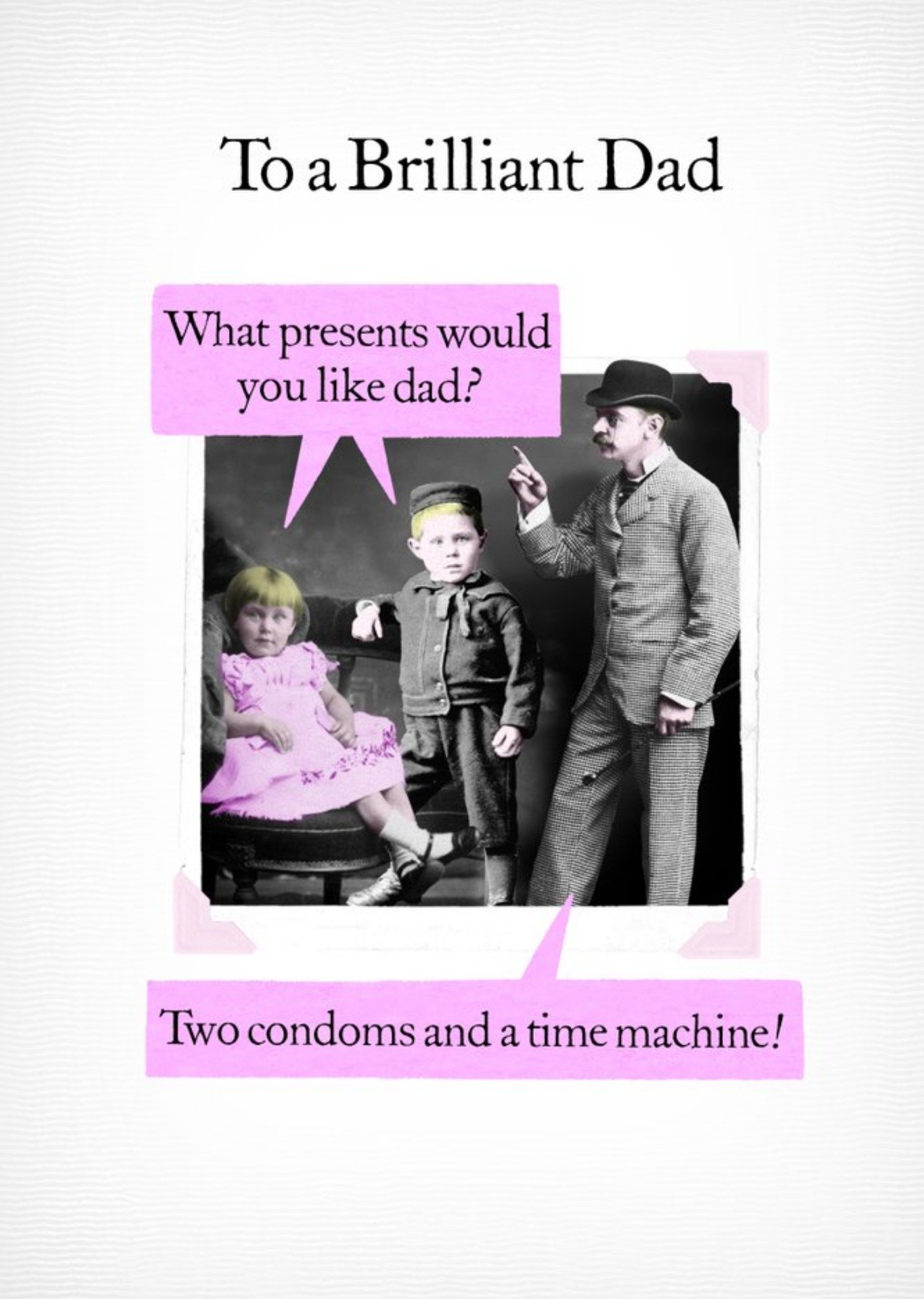 Moonpig Funny To A Brilliant Dad What Presents Would You Like Dad Personalised Card, Large
