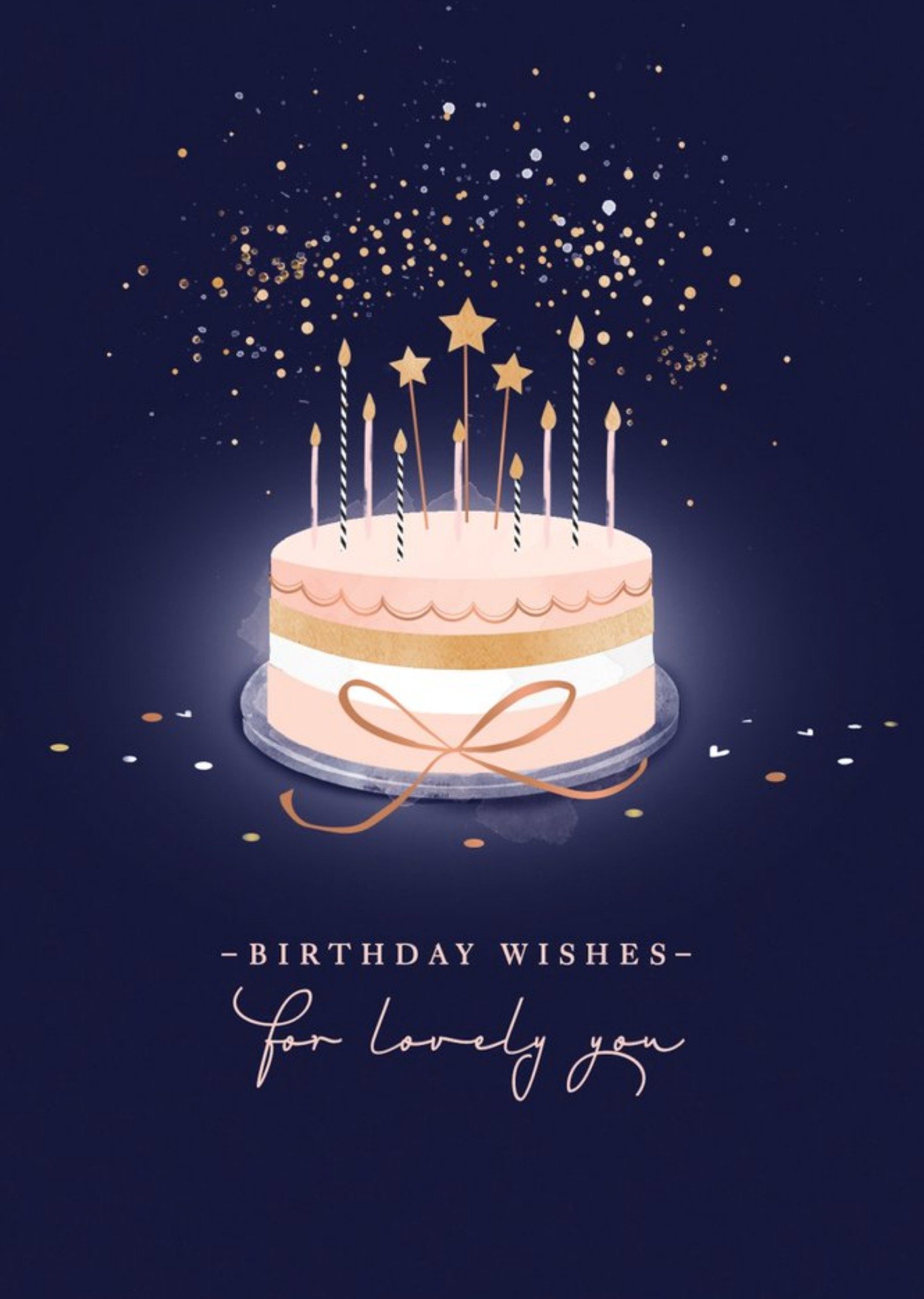 Moonpig Ukg Celebrate Cake Birthday Card, Large