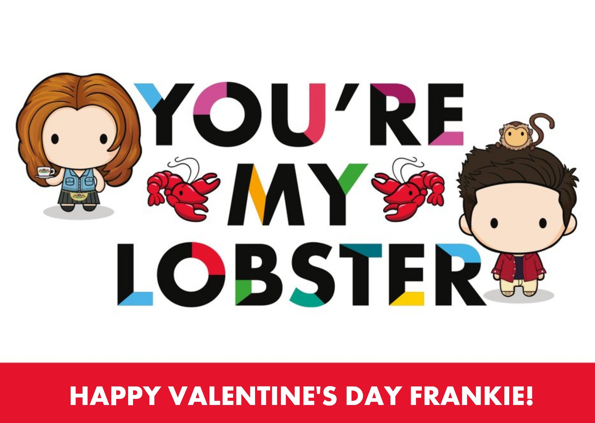 Moonpig Friends Tv You Are My Lobster Happy Valentines Day Card, Large