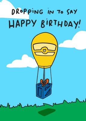 Gaming Loot Drop Dropping In To Say Happy Birthday Card