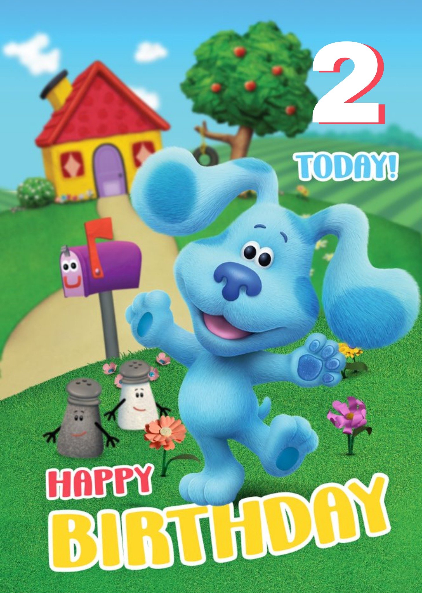 Nickelodeon Blue's Clues 2 Today Birthday Card, Large