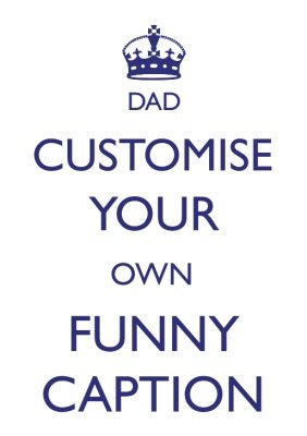 Dad Funny Caption Personalised T-shirt