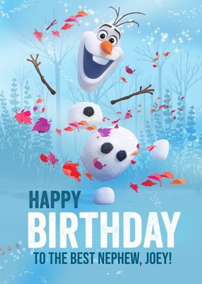 Disney Frozen 2 Olaf Best Nephew Birthday Card