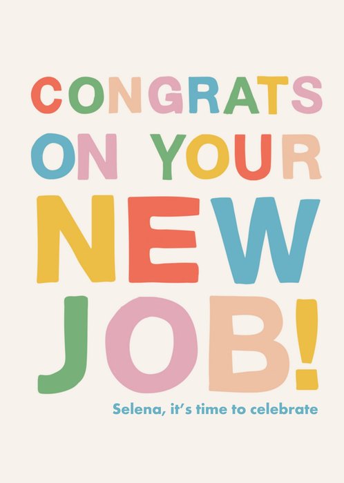 New Job Congratulations Card
