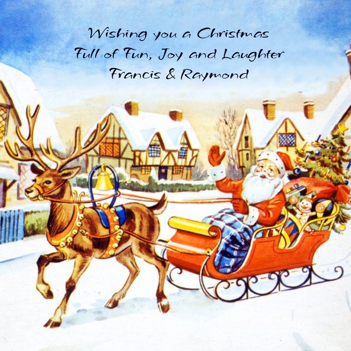 Mary Evans Christmas Joy Personalised Card