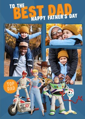 Toy Story 4 To The Best Dad Happy Father's Day Multi-Photo Card