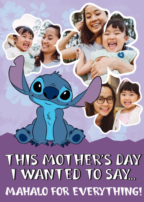 Disney Lilo And Stitch Mothers Day Card