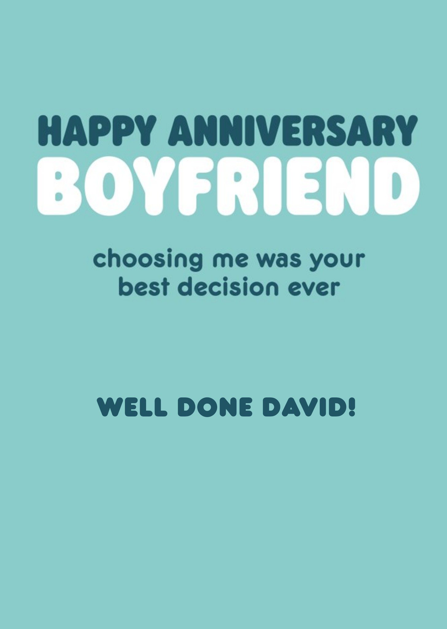 Moonpig Happy Anniversary Boyfriend Humour Quote Anniversary Card Ecard