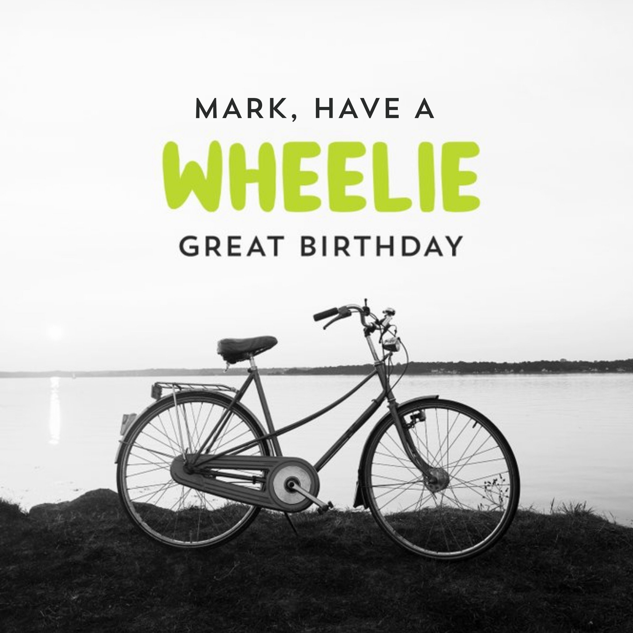 Moonpig Aperture Photographic Have A Wheelie Great Birthday Card, Large