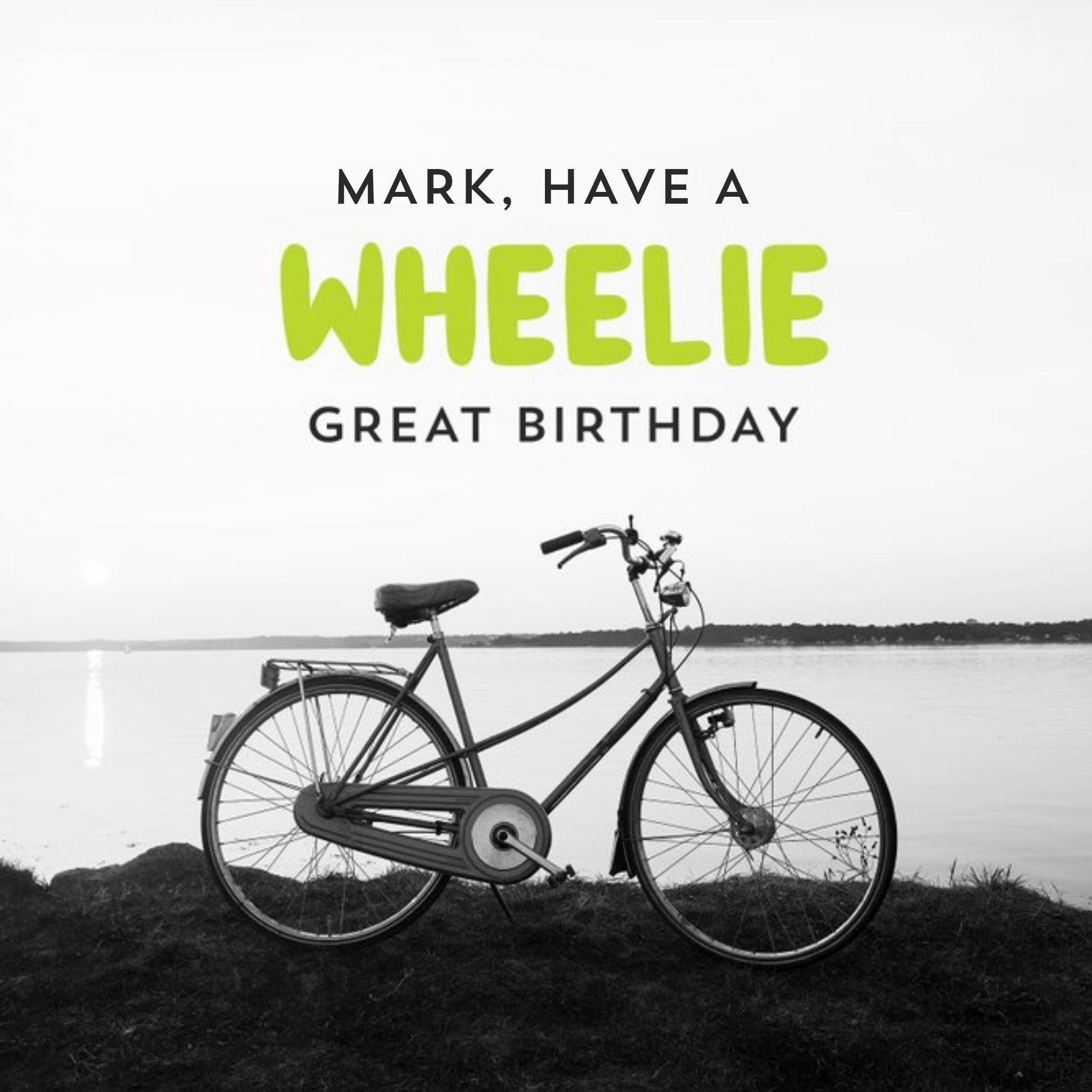 Aperture Photographic Have A Wheelie Great Birthday Card, Square