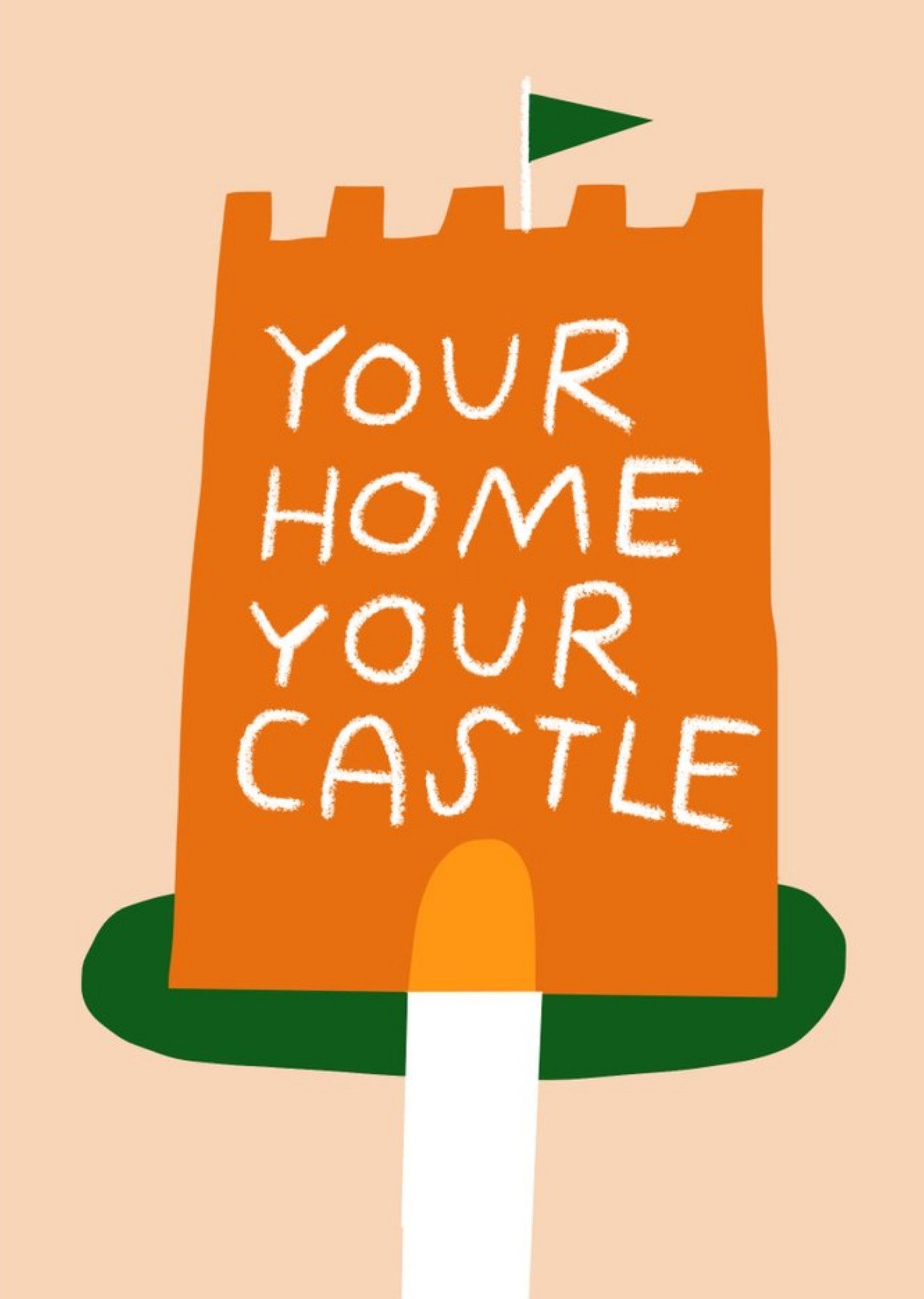 Moonpig New Home Castle Postcard