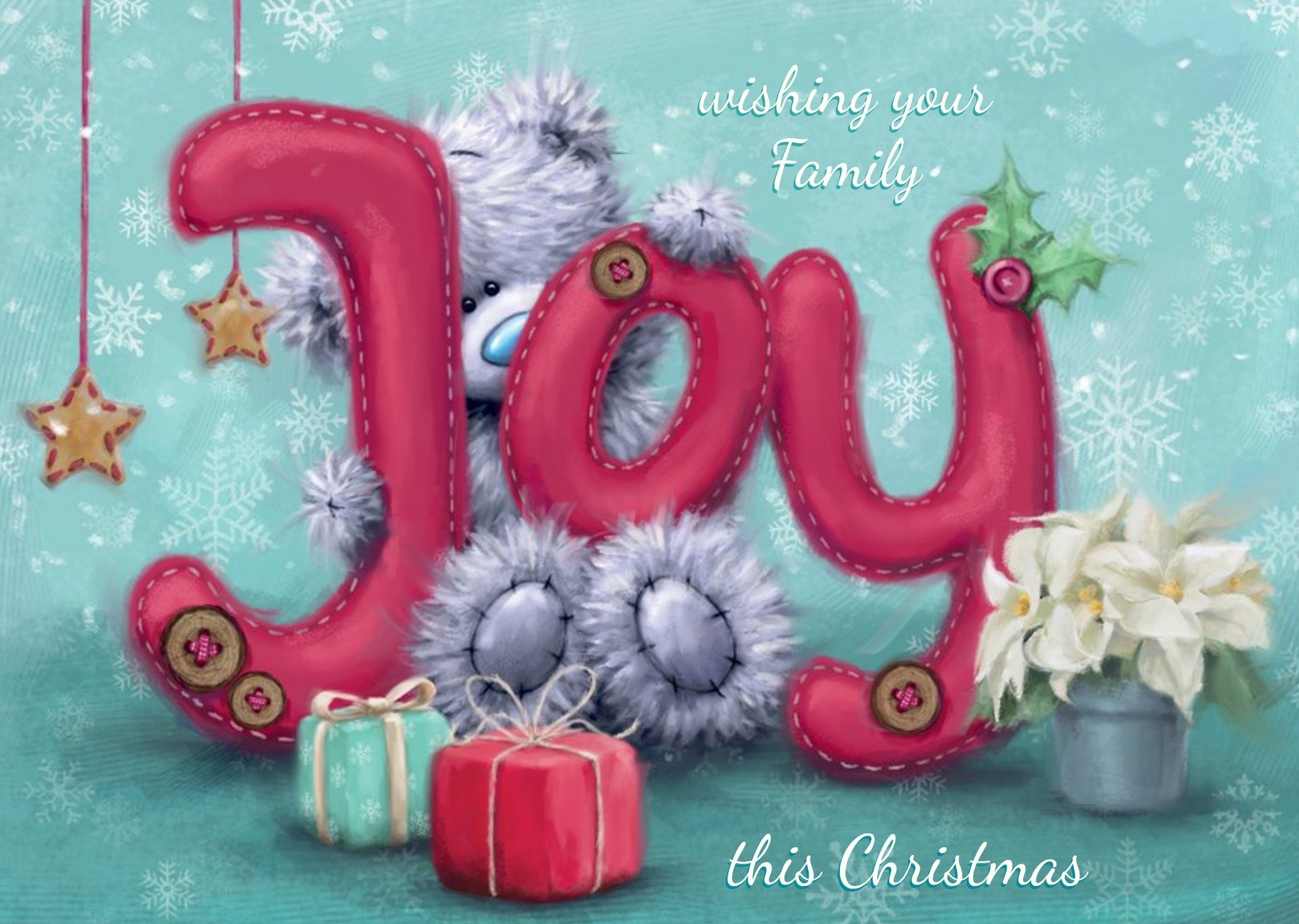 Me To You Wishing Your Family Joy Christmas Card Ecard