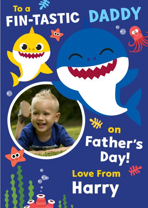 To A Fin-Tastic Daddy On Father's Day Card