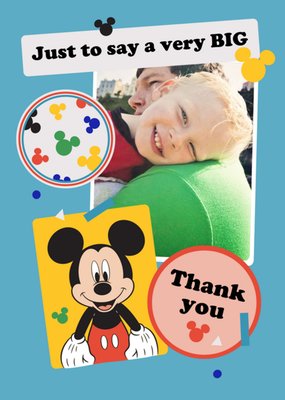 Disney Mickey Mouse BIG Thank You Card